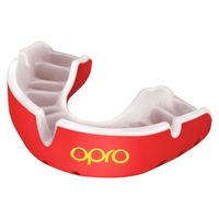 OPRO 790005 Gold Ultra Fit Mouthguard - Red/White - JR