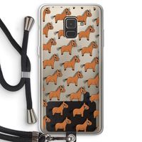 Pony: Samsung Galaxy A8 (2018) Transparant Hoesje met koord