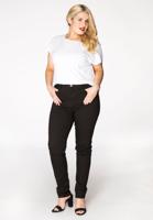 Yoek Shaping skinny jeans 5p | Zwart | Maat 56