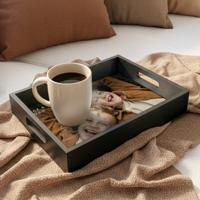 Dienblad bedrukken - Rechthoek - Zwart - 20 x 30 cm