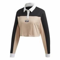 Damespolo met Korte Mouwen Adidas Originals Cropped Vrouw Zwart - Maat: 36