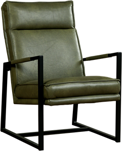 Leren design fauteuil hoge rugleuning Square - Echt leer, Industrieel, Comfortabel en kies uit meer dan 150+ kleuren - Ontdek de Vele Leersoorten en Kleuren bij ShopX