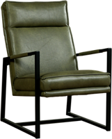 Leren design fauteuil hoge rugleuning Square - Echt leer, Industrieel, Comfortabel en kies uit meer dan 150+ kleuren - Ontdek de Vele Leersoorten en Kleuren bij ShopX