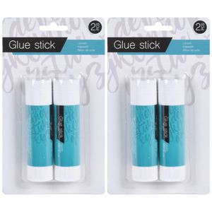 Set van 4 Lijmsticks - 40 gram - Hobby knutselen