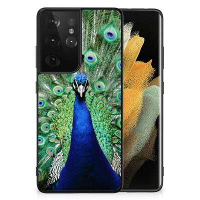 Samsung Galaxy S21 Ultra Dierenprint Telefoonhoesje Pauw