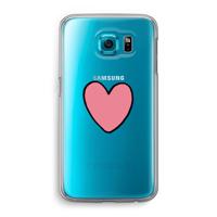 Hartje: Samsung Galaxy S6 Transparant Hoesje