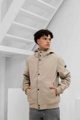 Malelions Placket Softshell Jas Heren Beige - Maat L - Kleur: Beige | Soccerfanshop