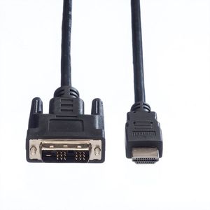 VALUE 11995516 1,5 m DVI-D HDMI Type A (Standaard) Zwart