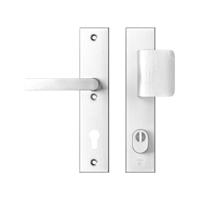 AXA AXA veiligheidsbeslag voordeur Edge Plus rechthoekig schild D-knop/Blok-kruk PC92 met kerntrekbeveiliging SKG3 - aluminium