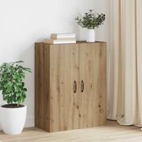 Hangkast artisanaal eikenkleurig 69.5 x 34 x 90 cm Bewerkt hout