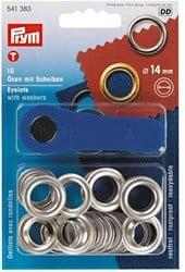 Prym Ringen met Schijven Zilver 14 mm