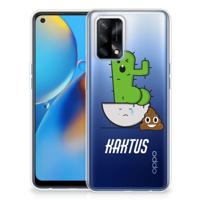 OPPO A74 4G Telefoonhoesje met Naam Cactus Poo