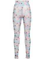 Henrik Vibskov legging à fleurs - Bleu
