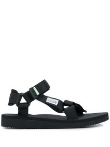 Suicoke sandales en tissu anti-déchirure à design ouvert - Noir