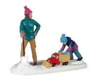 Clearing the sidewalk - Lemax
