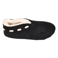 Spaanse sloffen/pantoffels - dames - zwart - polyester - zachte voering