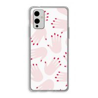Hands pink: OnePlus 9 Transparant Hoesje