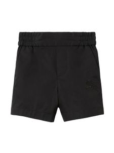 Burberry Kids short à motif Equestrian Knight en coton - Noir