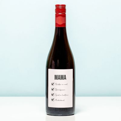 Wijnfles Moeder Checklist - Rood (Merlot)