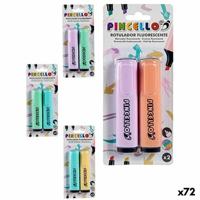 Fluoriscerende Markeerstift Taart (72 Stuks) - thumbnail
