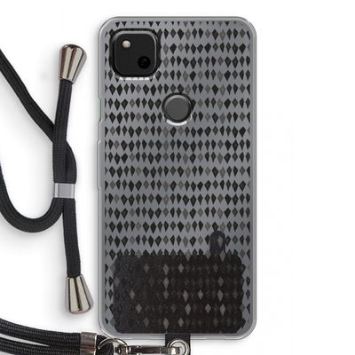 Crazy shapes: Pixel 4a Transparant Hoesje met koord