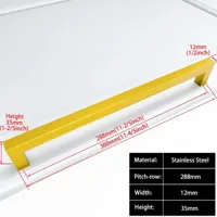 Zwart Vierkant Meubelhandvat - Aluminiumlegering | Verschillende Maten | Inclusief Schroeven