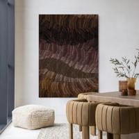 Urban Cotton Wandkleed 'Olanan' 80 x 110cm in Frame - black