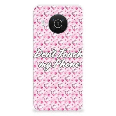 Nokia X10 | X20 Silicone-hoesje Flowers Pink DTMP Nokia X10 | X20 Silicone-hoesje Flowers Pink DTMP