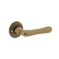 Intersteel DeurklinkTrento rond rozet messing getrommeld - 0011.044502 - thumbnail