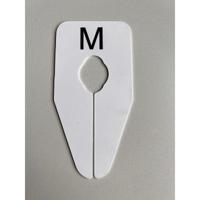 Maataanduider ovaal wit/zwart M