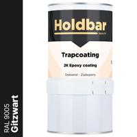 Holdbar Trapcoating Gitzwart (RAL 9005) 1 kg