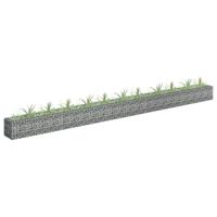 VidaXL Gabion plantenbak verhoogd 450x30x30 cm gegalvaniseerd staal