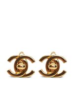 CHANEL Pre-Owned boucles d'oreilles à logo CC