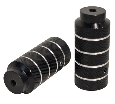 Hzb Asverlengers/pegs bmx freestyle 110 mm staal zwart 2 stuks