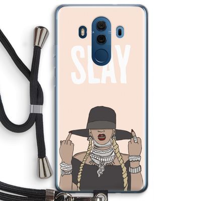 Slay All Day: Huawei Mate 10 Pro Transparant Hoesje met koord