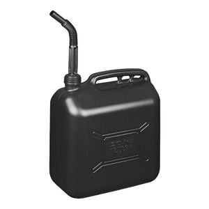 Jerrycan/watertank met schenktuit 20 liter zwart