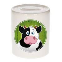 Dieren spaarpot koe voor kinderen 9 cm   -