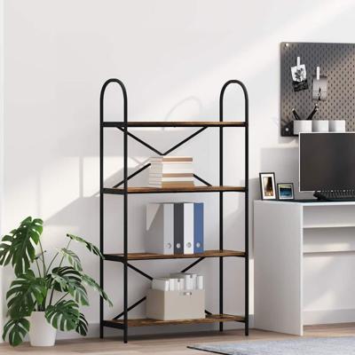 Boekenkast Gerookt eiken 80 x 30 x 146 cm Bewerkt hout