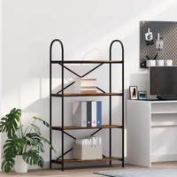 Boekenkast Gerookt eiken 80 x 30 x 146 cm Bewerkt hout