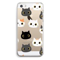 Katten: iPhone 5 / 5S / SE Transparant Hoesje