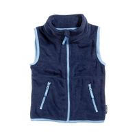 Playshoes fleece vestje contrast marine Maat - thumbnail