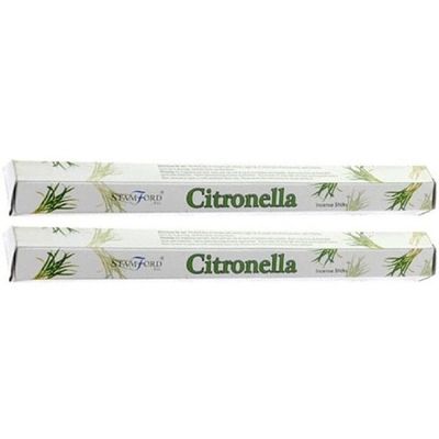 Wierook citroen geur - 80x wierook stokjes - citronella