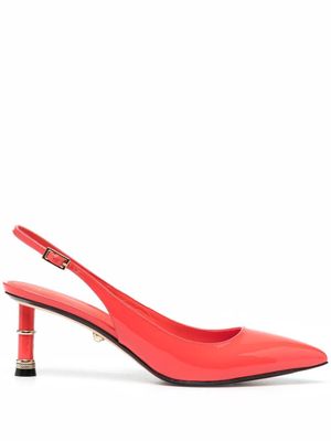 Alevì escarpins en cuir à bride arrière - Orange