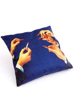 Seletti coussin Cuscino Rossetti à imprimé photographique - Bleu