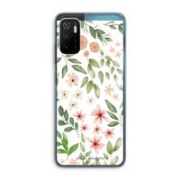 Botanical sweet flower heaven: Xiaomi Poco M3 Pro 5G Transparant Hoesje