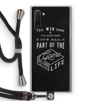 Life: Samsung Galaxy Note 10 Transparant Hoesje met koord