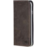 Senza Raw Leather Booklet Apple iPhone 6/6S Walnut Brown