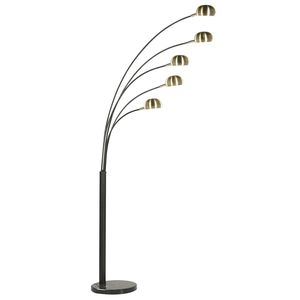 Beliani FLINDERS - Staande lamp-Zwart-Metaal