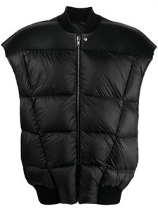 Rick Owens gilet matelassé à fermeture zippée - Noir