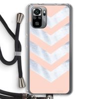 Marmeren pijlen: Xiaomi Redmi Note 10S Transparant Hoesje met koord